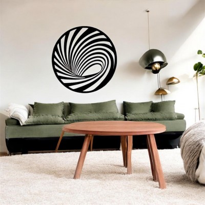 Lazer Kesim Metal Duvar Dekoru, Hipnoz 40 cm