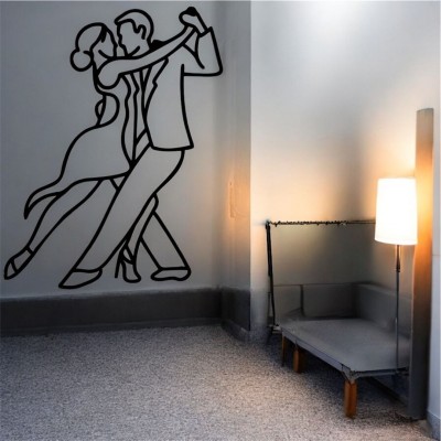 Lazer Kesim Metal Duvar Dekoru, Dans 40 cm