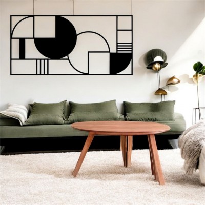 Lazer Kesim Metal Duvar Dekoru, Şekiller 40 cm