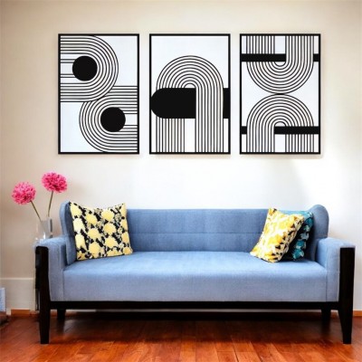 Lazer Kesim Metal Duvar Dekoru, şekiller 40 cm