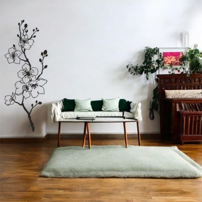 Lazer Kesim Metal Duvar Dekoru, Dal kuş 40 cm