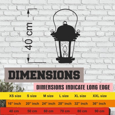 Lazer Kesim Metal Duvar Dekoru, Lamba 40 cm