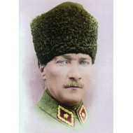 Masif Ahşap Üzeri UV Baskı ATATÜRK Portresi