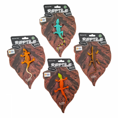 KARTELADA 4 ASST.YUMUŞAK SÜRÜNGEN HAYVANLAR