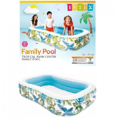 57177 Tropikal Desenli Aile Boyu Havuz 229 cm