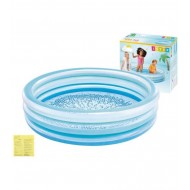 58467 Şeffaf Mavi Mutluluk Desenli Havuz 147 cm