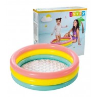 58924 Renkli Şişme Taban 3 Bölme Havuz 86 cm