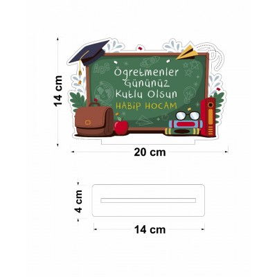 Öğretmenler Günü İsimli Pleksi