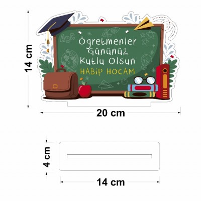 Öğretmenler Günü İsimli Pleksi