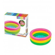 57107 Renkli Şişme Taban 3 Bölme Havuz 61cm