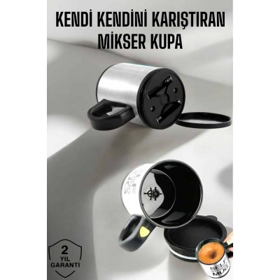 Yazılı Mug Kupa Karıştırıcı Özelliği Ve Paslanmaz Çelik