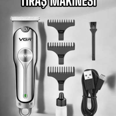 Tıraş Makinesi Paslanmaz Çelik Taraklı Güçlü Motor