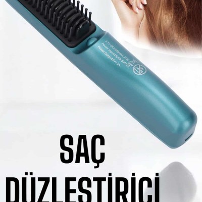 Sıkı Dişli Taşınabilir İyon Özelliği Seyahat Tipi Saç Düzleştirici Fön Tarak