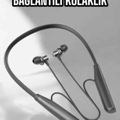 Boyun Bantlı Bluetooth Kulaklık Yüksek Ses Kaliteli 100 Saat Kulaklık