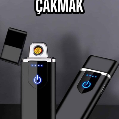Çakmak Alevsiz Elektronik USB Şarjlı Uzun Ömürlü Kaliteli