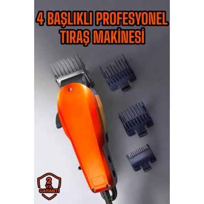 Tıraş Makinesi Uzun Ömürlü Paslanmaz Çelik Bıçaklı USB Şarj Girişli