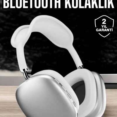P9 Air Max Kablosuz 5.0 Mikrofonlu Bluetooth Kulaklık Beyaz Yüksek Ses Kaliteli