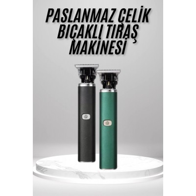 Tıraş Makinesi Profesyonel Paslanmaz Çelik T-bıçak Saç Sakal Ense Vücut