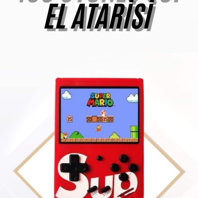 Çocuklara Özel Taşınabilir Sup El Atarisi 400 Oyunlu Nostaljik Oyun Konsolu