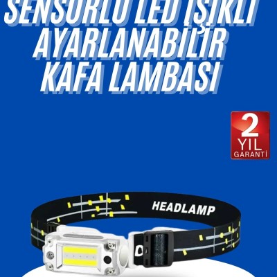 Kafa Lambası, Su Geçirmez Kafa Feneri 3 Mod Aydınlatma