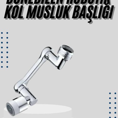 Mutfak Musluk Başlığı 1080 Derece Dönebilir Oynar Başlıklı Musluk Aparatı