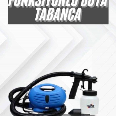 Taşınabilir Elektrikli Boya Tabancası Profesyonel Motor Yapısı Omuz Askılı Hazneli