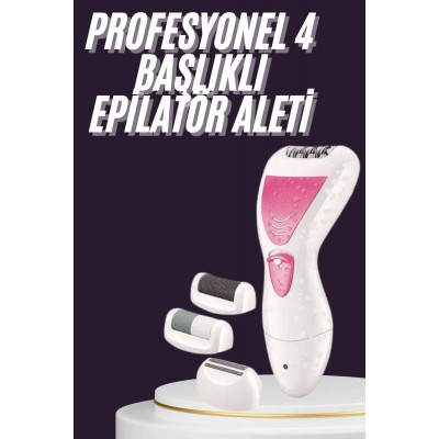 4 Başlıklı Lazer Öncesi Kısaltma Epilasyon Aleti Epilatör Çok Amaçlı