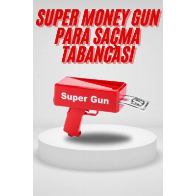 Para Saçma Tabancası Kırmızı Para Fırlatma Oyuncağı Parti Eğlencesi