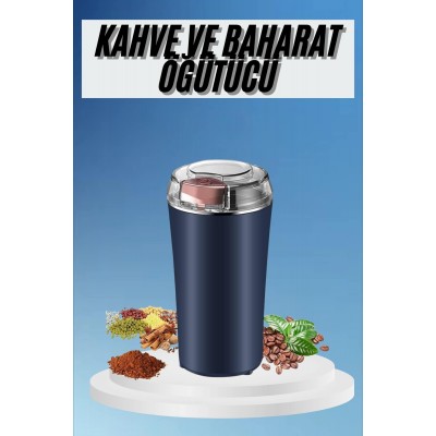 Kahve ve Baharat Öğütücü Kolay Temizlenebilir Paslanmaz Çelik Taşınabilir