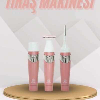 Yüz Kaş ve Tüm Vücut Epilasyon Aleti 3 Başlıklı Hassas Ciltlere Uygun Epilatör