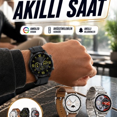 Akıllı Saat 5.0 Bluetooth Bağlantılı Sağlık ve Uyku Takibi Sosyal Medya Girişli