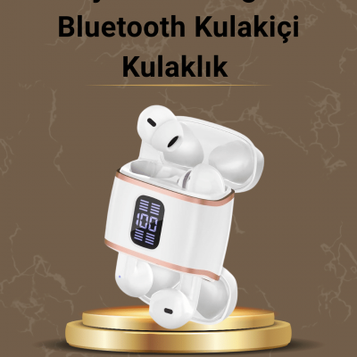 Dijital Göstergeli Bluetooth Kulakiçi Kulaklık – 4’lü Paket, Gürültü Engellemeli
