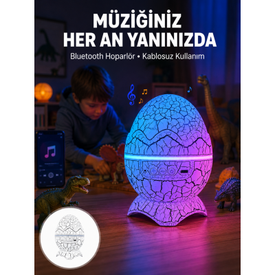 Uzaktan Kumandalı, USB Girişli, Döner Projektör Lamba