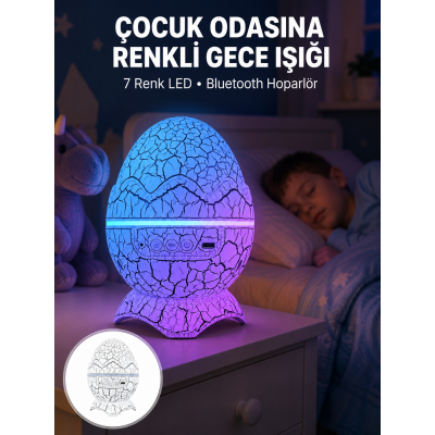 Dinazor Yumurta Gece Lambası