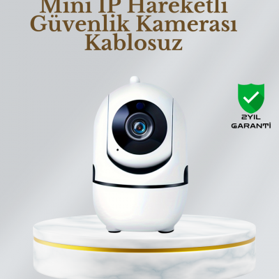 360° Dönen Akıllı WiFi Kamera – Uzaktan Kontrol ve İki Yönlü Ses Özellikli