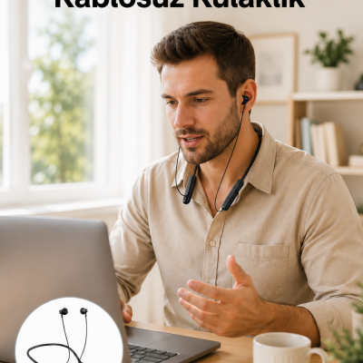 TWS Bluetooth Kulaklık – 100 Saat Bekleme Süresi, Hızlı Şarj
