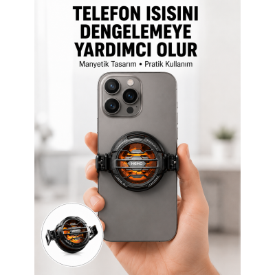 Mobil Oyunlar İçin Serinletici Telefon Fanı | Sessiz Çalışma | Geniş Kıskaçlı Tasarım