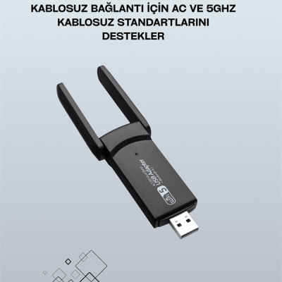 AC1200 USB WiFi Adaptör