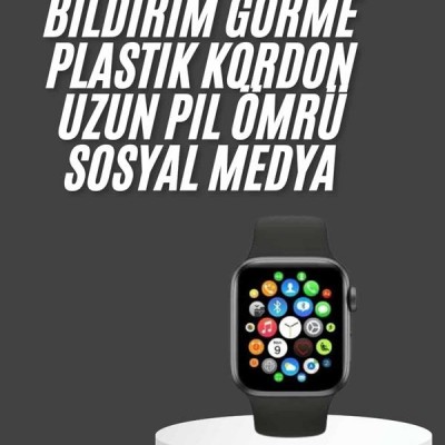 Akıllı Saat Çok Fonksiyonlu Uyku Takibi Adımsayar Nabız Ölçer Arama Cevaplayan