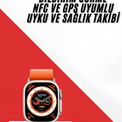 Akıllı Saat GPS Özelliği Bildirim Görme Adımsayar Sesli Görüşme Yapabilen