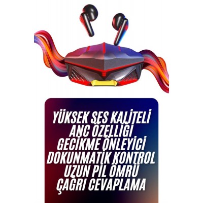Bluetooth Kulaklık HD Ses Kaliteli Işıklı Metal Kasa Ios Android Uyumlu Mikrofonlu