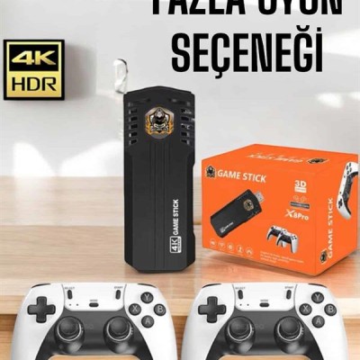 Game Stick Retro 8K ULTRA HD Video Oyun Konsolu Android Tv Özelliği