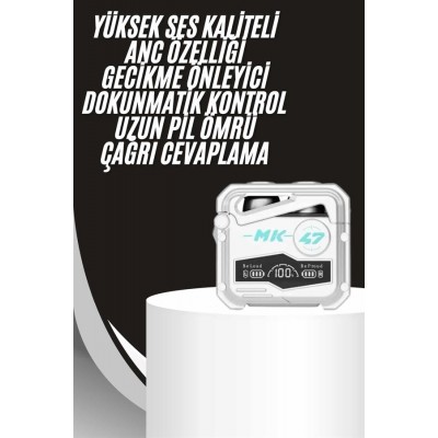 Gecikme Önleyici Oyuncu Kulaklığı Bluetooth Bağlantılı ANC Özelliği 5.0 Bluetooth