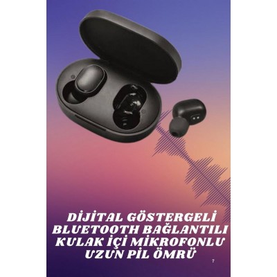 Kablosuz TWS Kulaklık Kulak İçi Mikrofonlu Bleuetooth Kulaklık Yüksek Ses Kaliteli