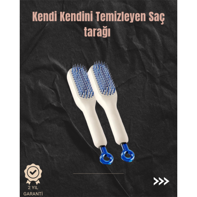 Kendini Temizleyen Hava Yastıklı Saç Tarağı – Düğümsüz Tarama