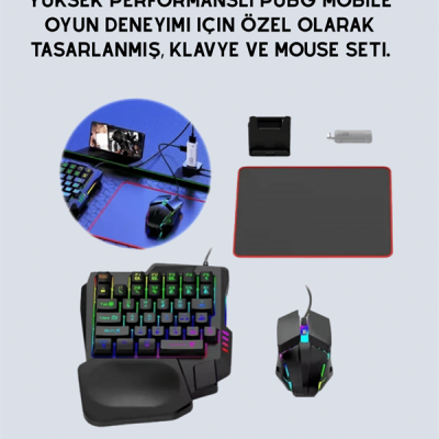 Mobil Oyunlar için Klavye, Mouse ve Dönüştürücü Seti