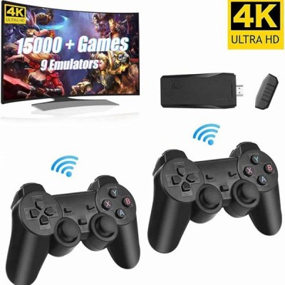 Retro Game Stick Çift Kol Kablosuz Atari Oyun Konsolu 2.4g Uyumlu