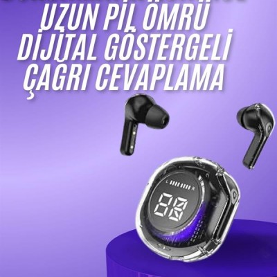 Yeni Nesil Bluetooth Kulaklık Dijital Göstergeli Gaming Dokunmatik 5.3 Kablosuz
