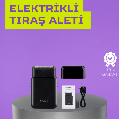 Kart Tasarımlı Şarjlı Tıraş Makinesi | 2 Başlıklı Hassas Kesim