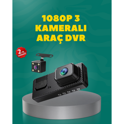 Full HD 1080P Araç Kamerası | Gece Görüşlü, Döngü Kayıt ve Geri Görüş